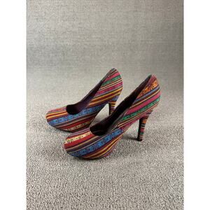 Torta Caliente Heels Womens 9 Multi Colored